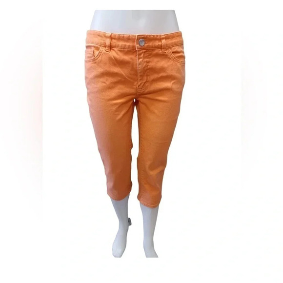 Chaps Coral Capri Jeans Size  6 - Picture 1 of 6